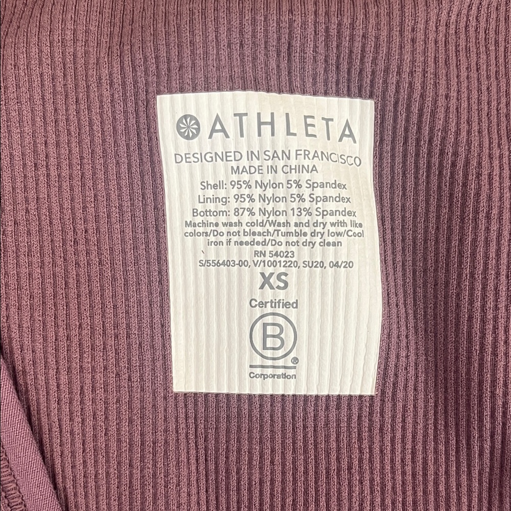 Athleta Women's Deep Purple Crop Top - Picture 3 of 4